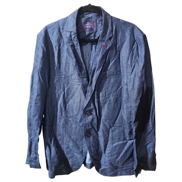 UNTUCKIT Cotton Linen Blend Blazer Jacket - Size 42R - Picture 1 of 8